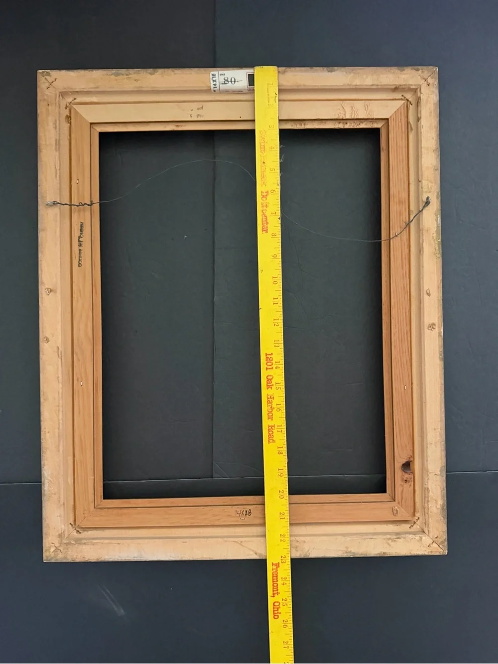 Ornate Gold Picture Frame with Cream Inner Liner 19x23” Hold 14x18”
